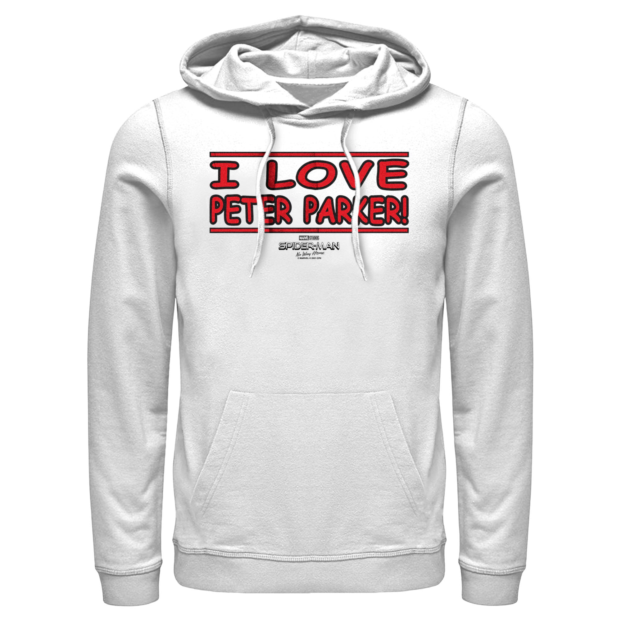 Men’S Marvel Spider-Man: No Way Home I Love Peter Parker Pull Over Hoodie