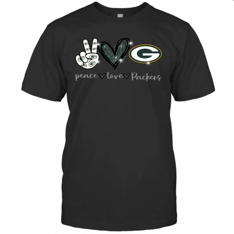 Peace Love Packers gift for Green Bay Packers Fans T-Shirt