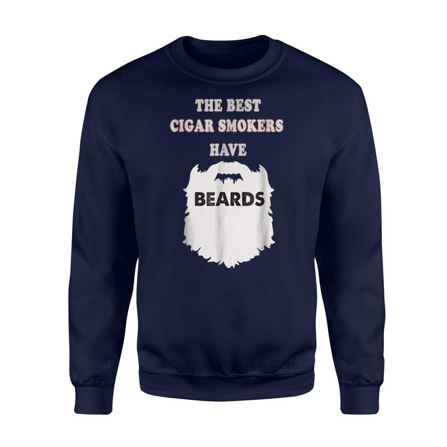 Cigar Smoker Beards, Gift Cuban Smoking Bearded Sweatshirt