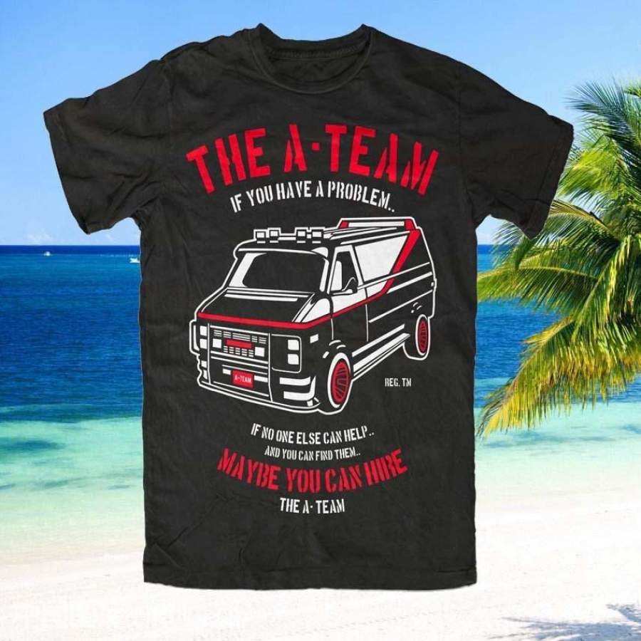 The A-Team Auto Car T-Shirt Fun Tv Serie Film Mr.T. Hannibal Murdock Face B.A.