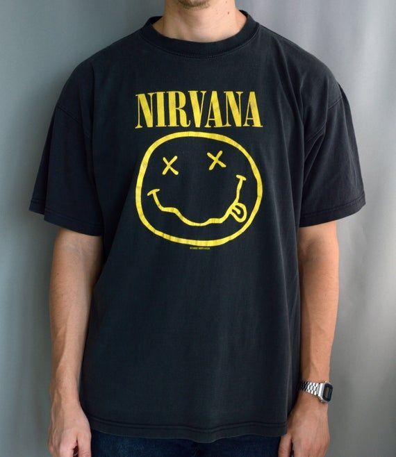 Vintage 1992 Nirvana Smiley Shirt