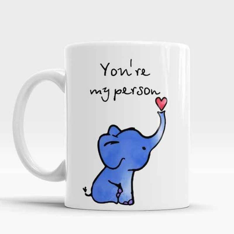 You Are My Person  Cute Elephant Mug