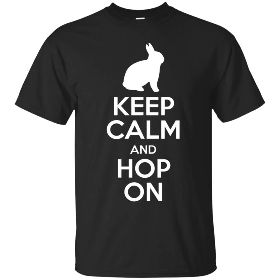 AGR Keep Calm And Hop On Rabbit Bunny T-shirt