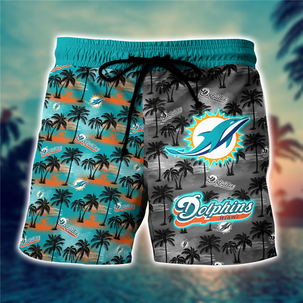 Men’S Miami Dolphins Hawaiian Shorts