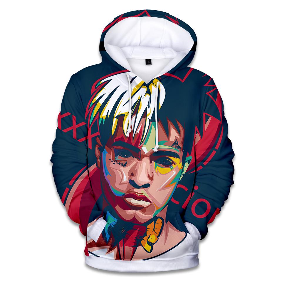 XXXTentacion Hoodies – Rapper XXXTentacion Colorful Commemorate Icon Hoodie