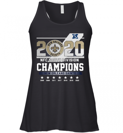 2020 Afc North Division Champions New Orleans Saints 2008 2009 2011 2017 Racerback Tank