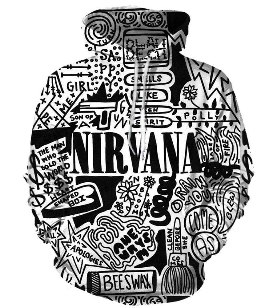 Nirvana Hoodies – Pullover Black Hoodie