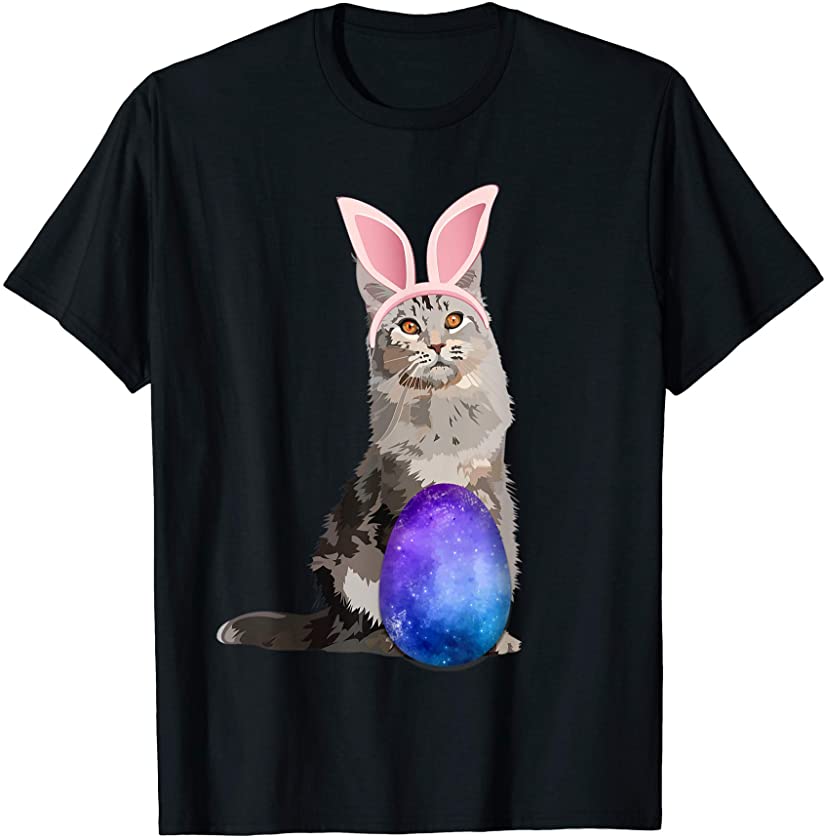 Cat Rabbit Shirt Cute Cat Baby Easter Egg T-Shirt