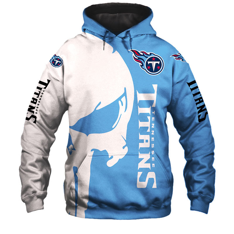 Tennessee Titans Hoodies Skull Printed