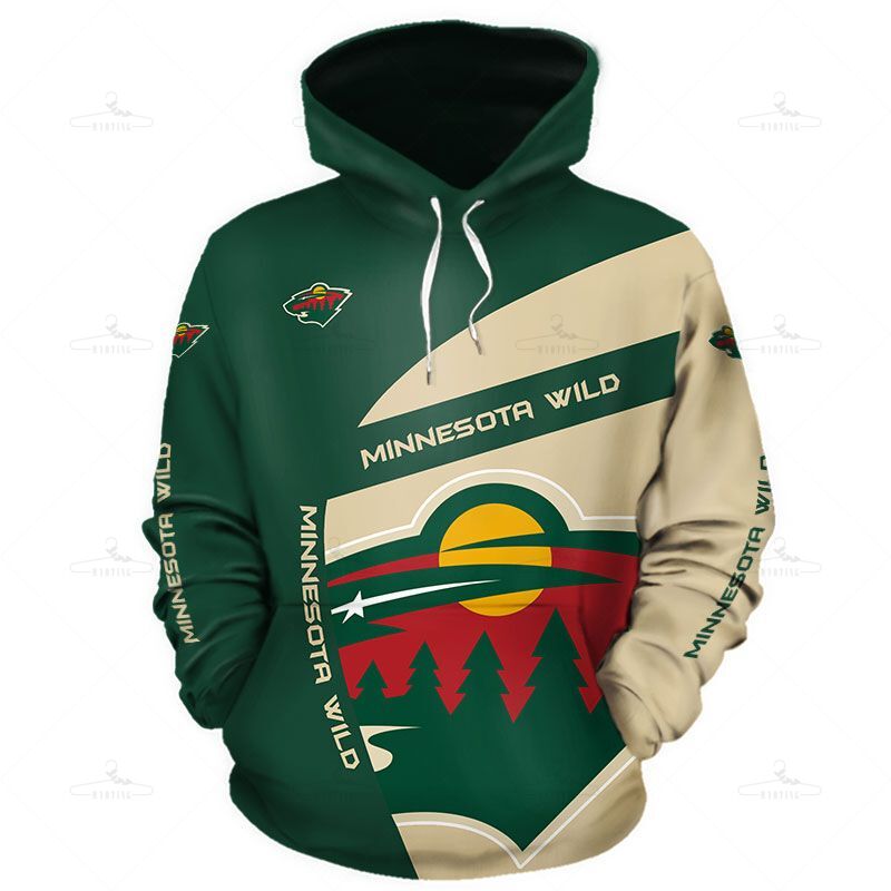 Minnesota Wild Hoodie 3D With Hooded Long Sleeve Gift S