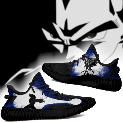 Best Vegeta Silhouette Yeezy Shoes Skill Custom Dragon Ball Z Anime Sn