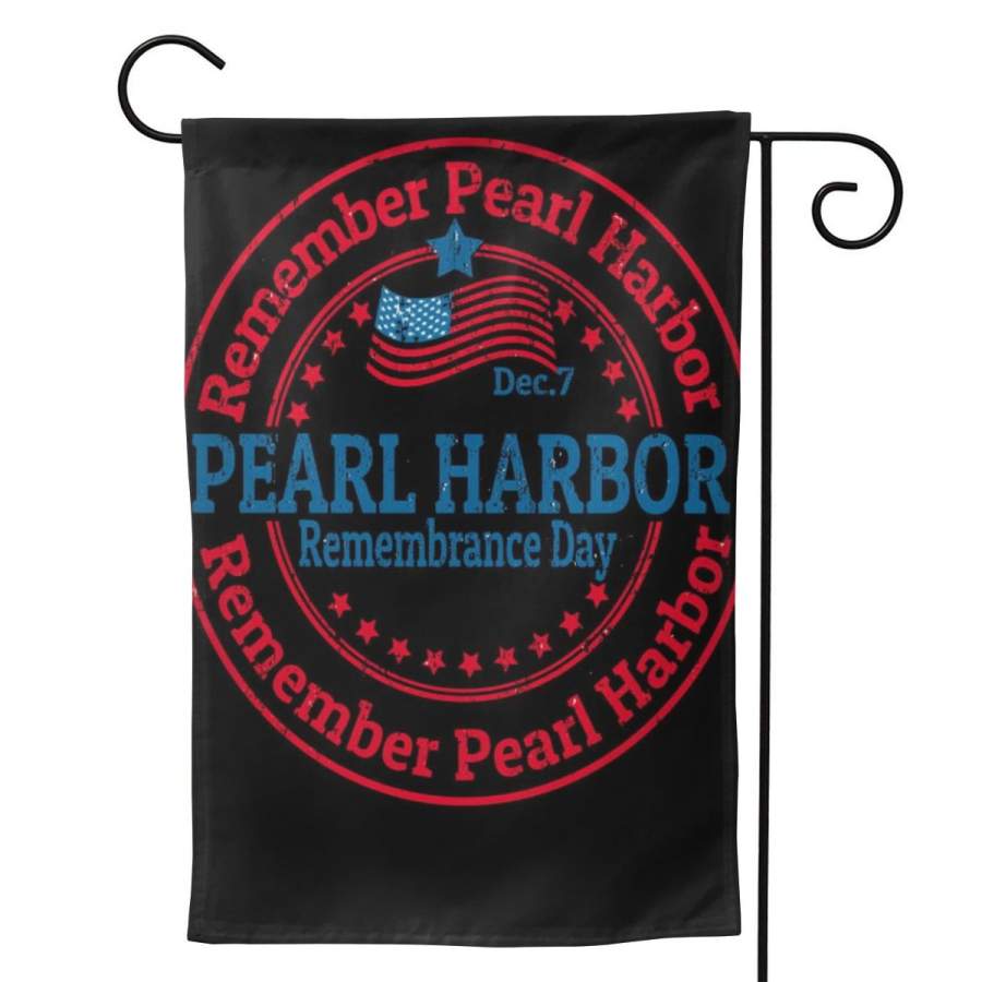 2 Pcs Garden Flag Remeber Pearl Harbor Horizontal Poster 12.5″x18″ -Mothers Day, Birthday Gifts for Mom, Dad, Wife, Husband, Daughters, Grandma, Friends