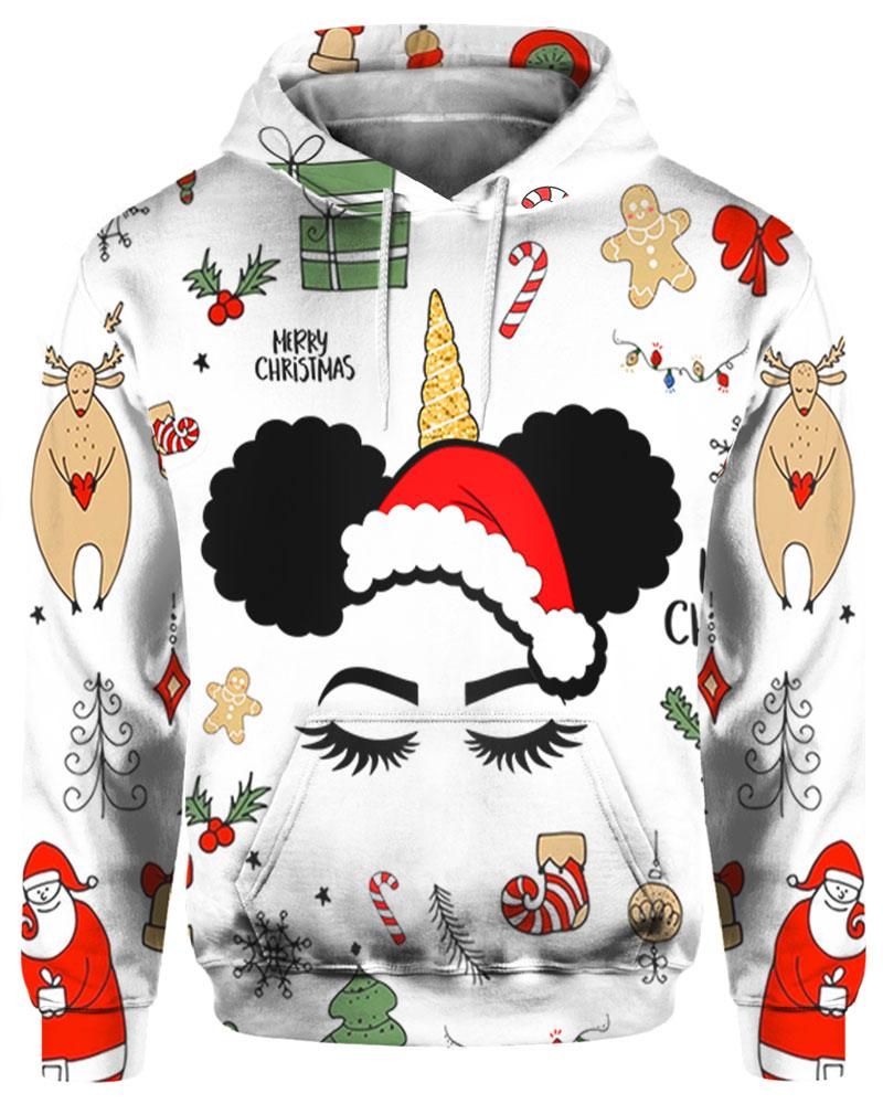 Women Christmas Unicorn Ugly All Over Apparel