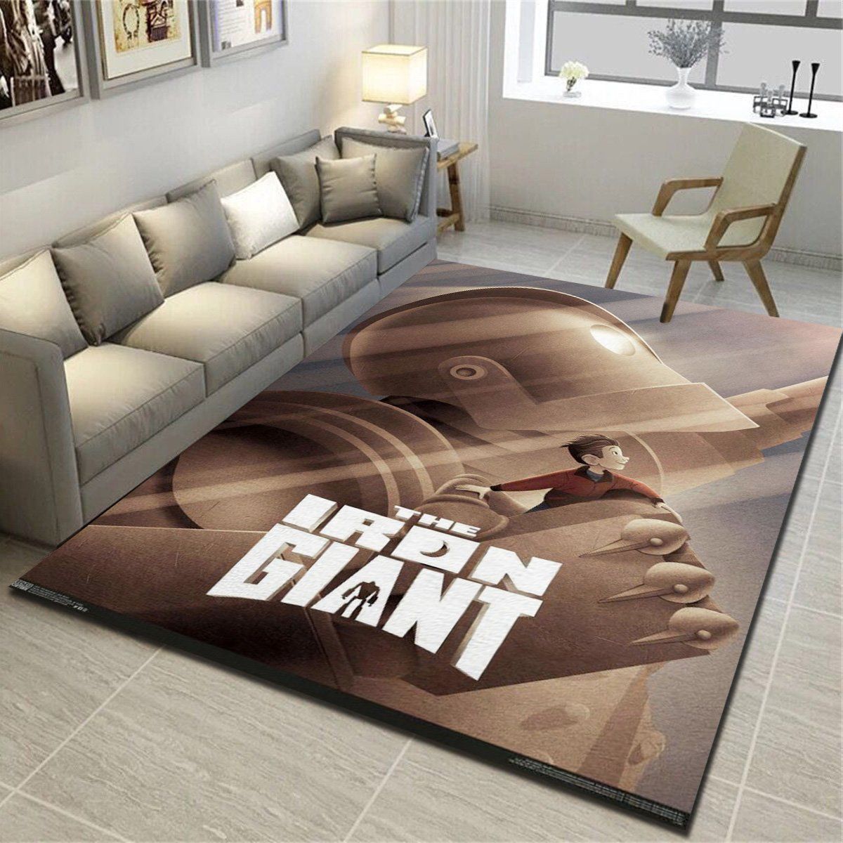 The Iron Giant One Sheet Area Rugs, Living Room Carpet