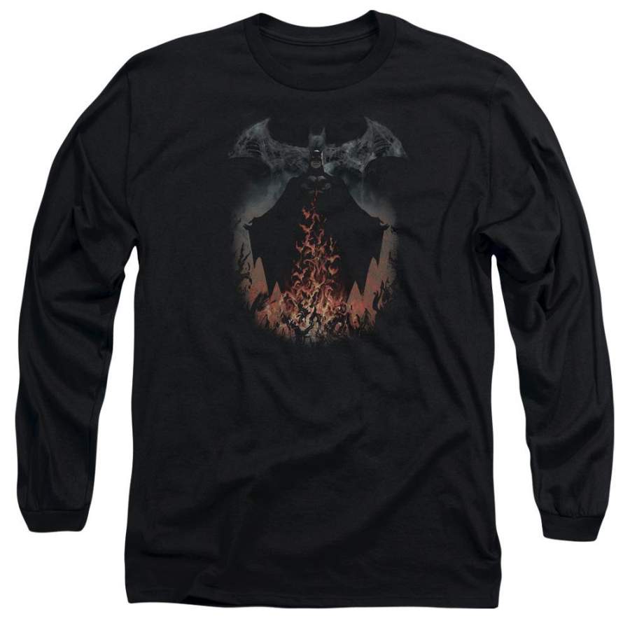 Batman – Smoke & Fire Long Sleeve Adult 18/1