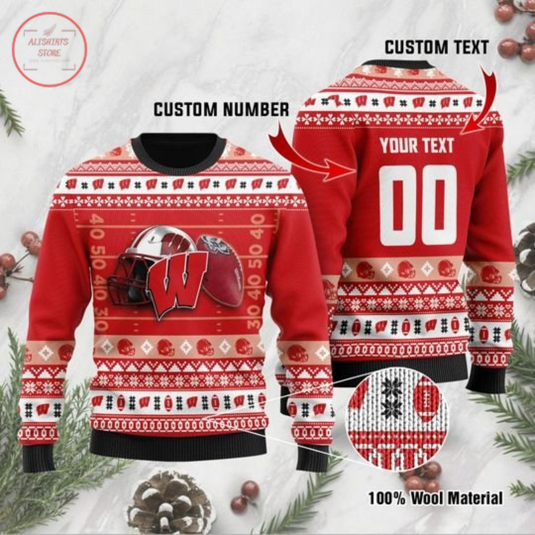 Wisconsin Badgers Custom Ugly Christmas Sweater – Diosweater