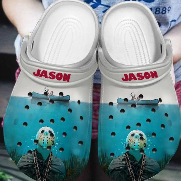 Jason Voorhees In The Ocean Crocs Crocband Clog Comfortable Water Shoes ...