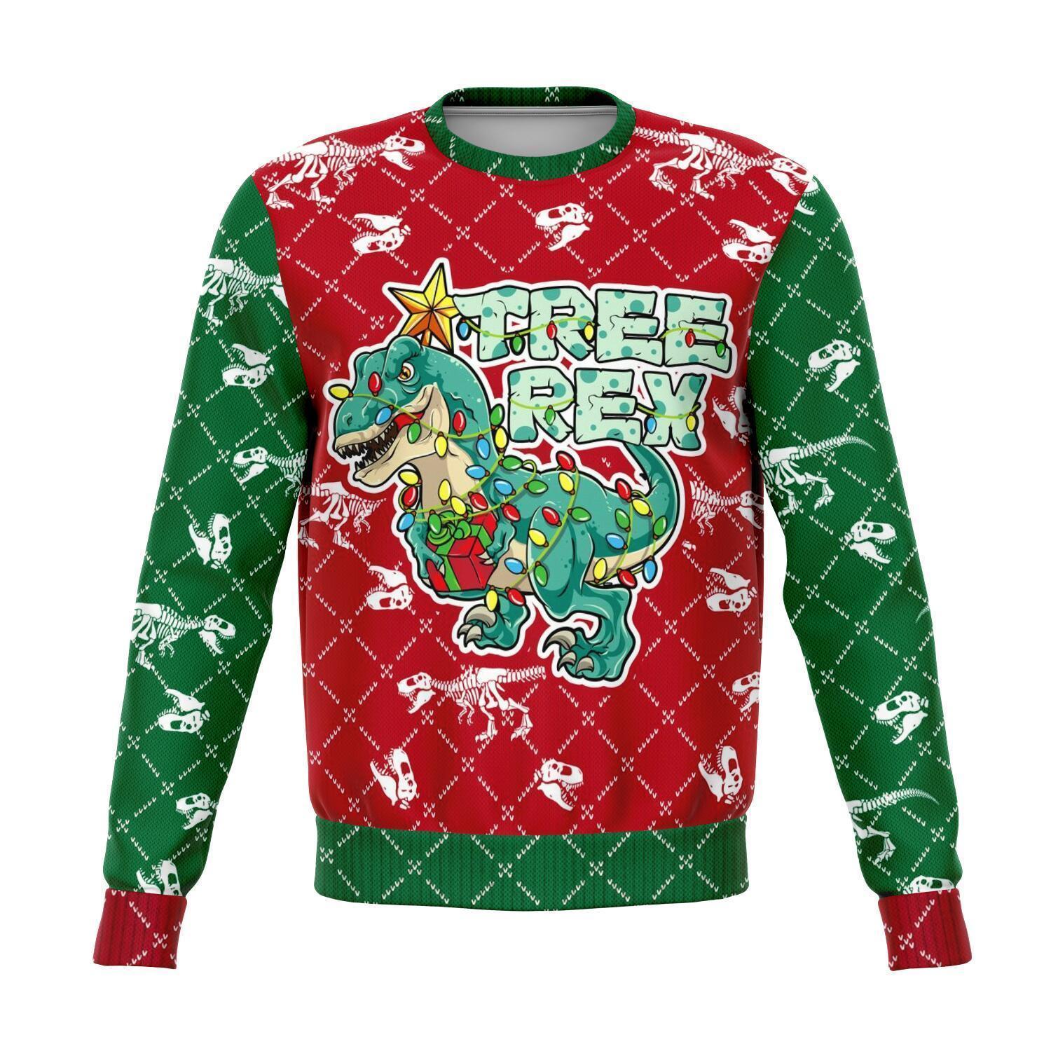 Dinosaur T-Rex Ugly Christmas Sweater | For Men & Women | Adult | Us6232