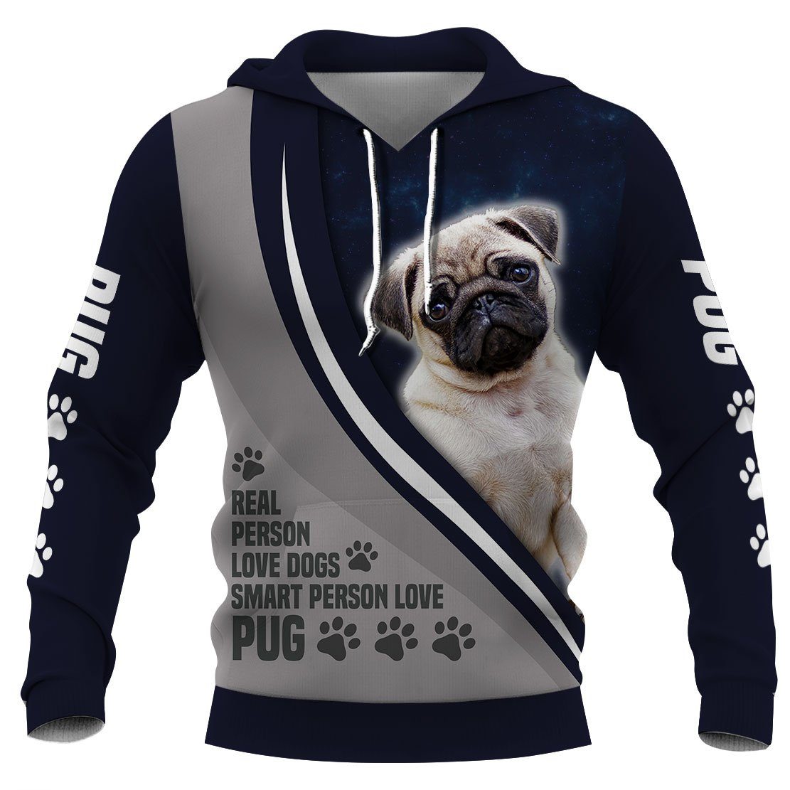 Pug.  A Awesome Gift Edition 3D Full Printing