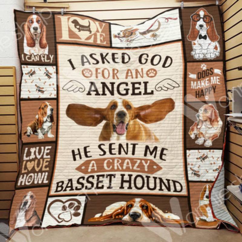 Basset Hound Dog Blanket NOV2001 95O35