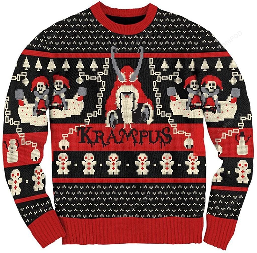 Ripple Juction Krampus Knit Ugly Christmas Sweater T-Shirt