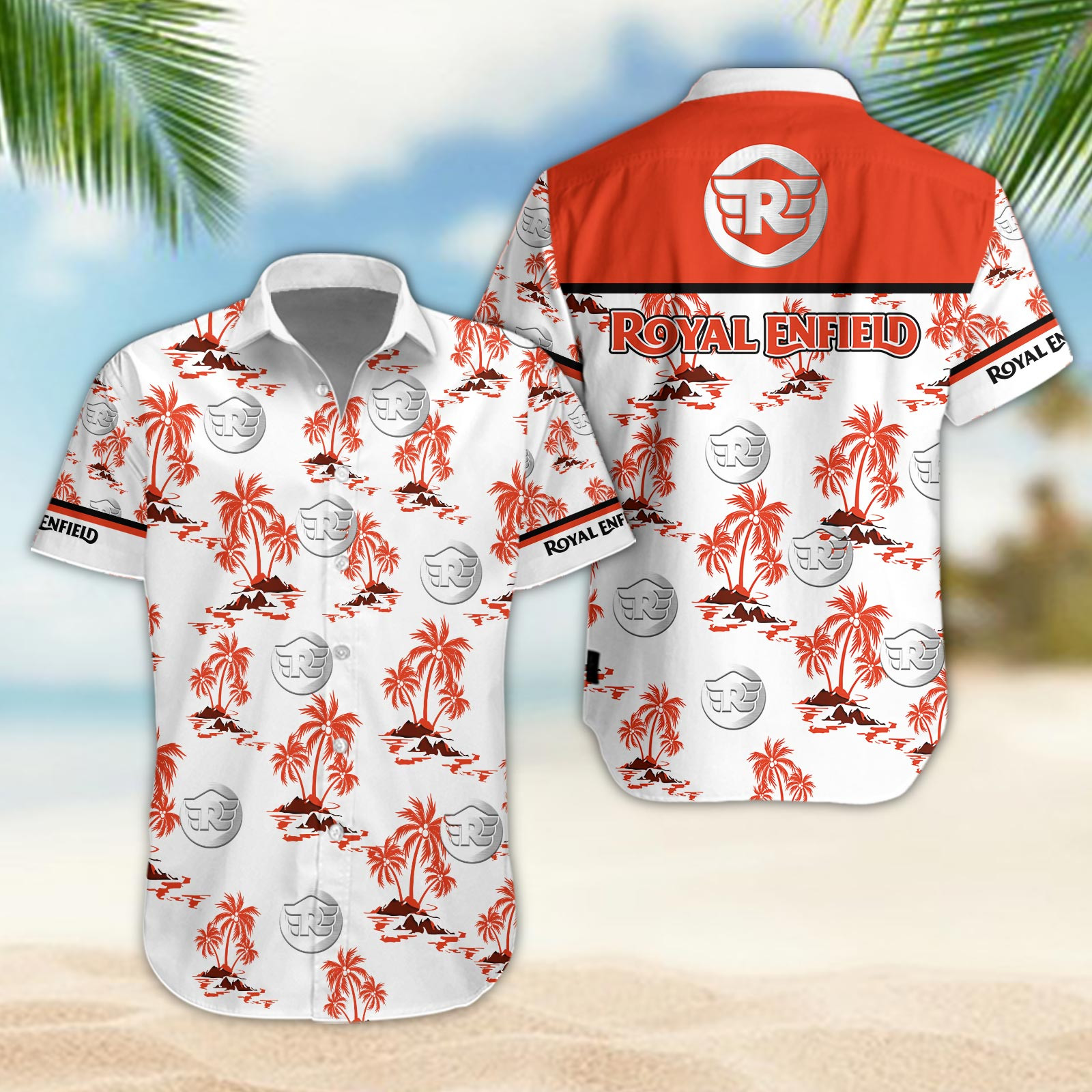 Royal Enfield Hawaiian Shirt
