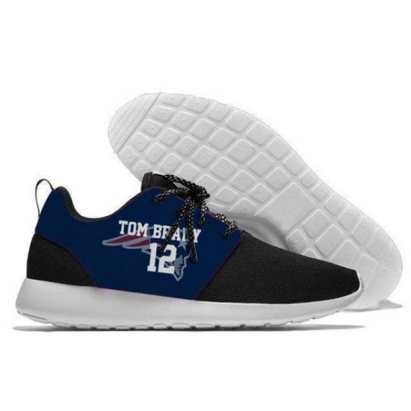 Tom Brady 12 – Mens And Womens New England Patriots Lightweight Sneakers, Patriots Running Shoes