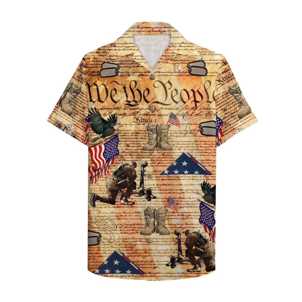 Veteran We The People Hawaii Aloha Shirt Ha34082