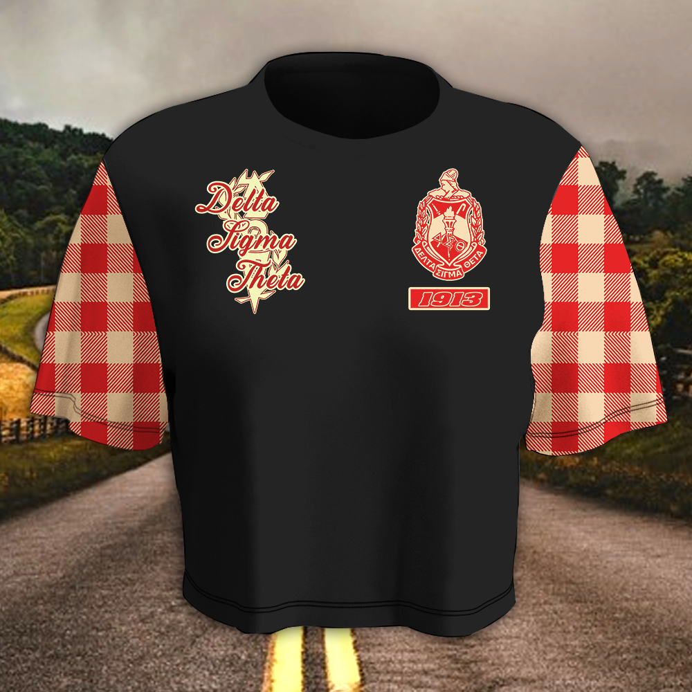 Delta Sigma Theta Women Croptop T-Shirt 01