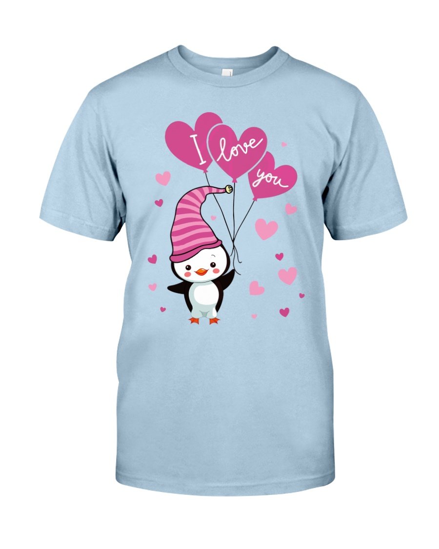 Penguin Love You T-Shirt Hoodie – Valentine Gift