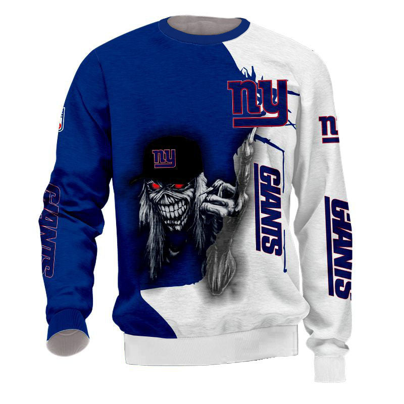 New York Giants Crewneck Sweatshirt Iron Maiden Fuck