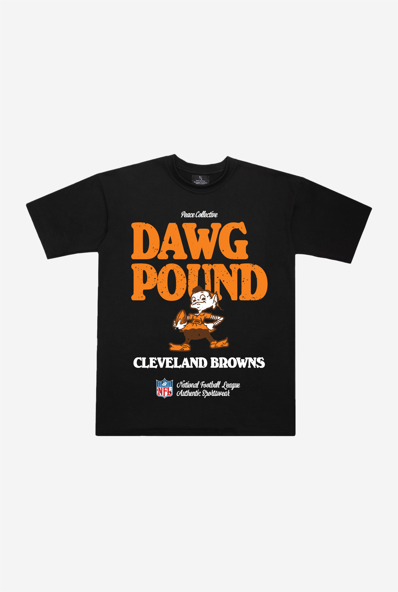 Cleveland Browns Vintage Ad Heavyweight T-Shirt – Black