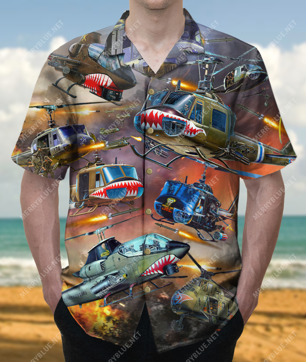 Never Forget Helicopter Unisex Hawaii Shirt Ha79100