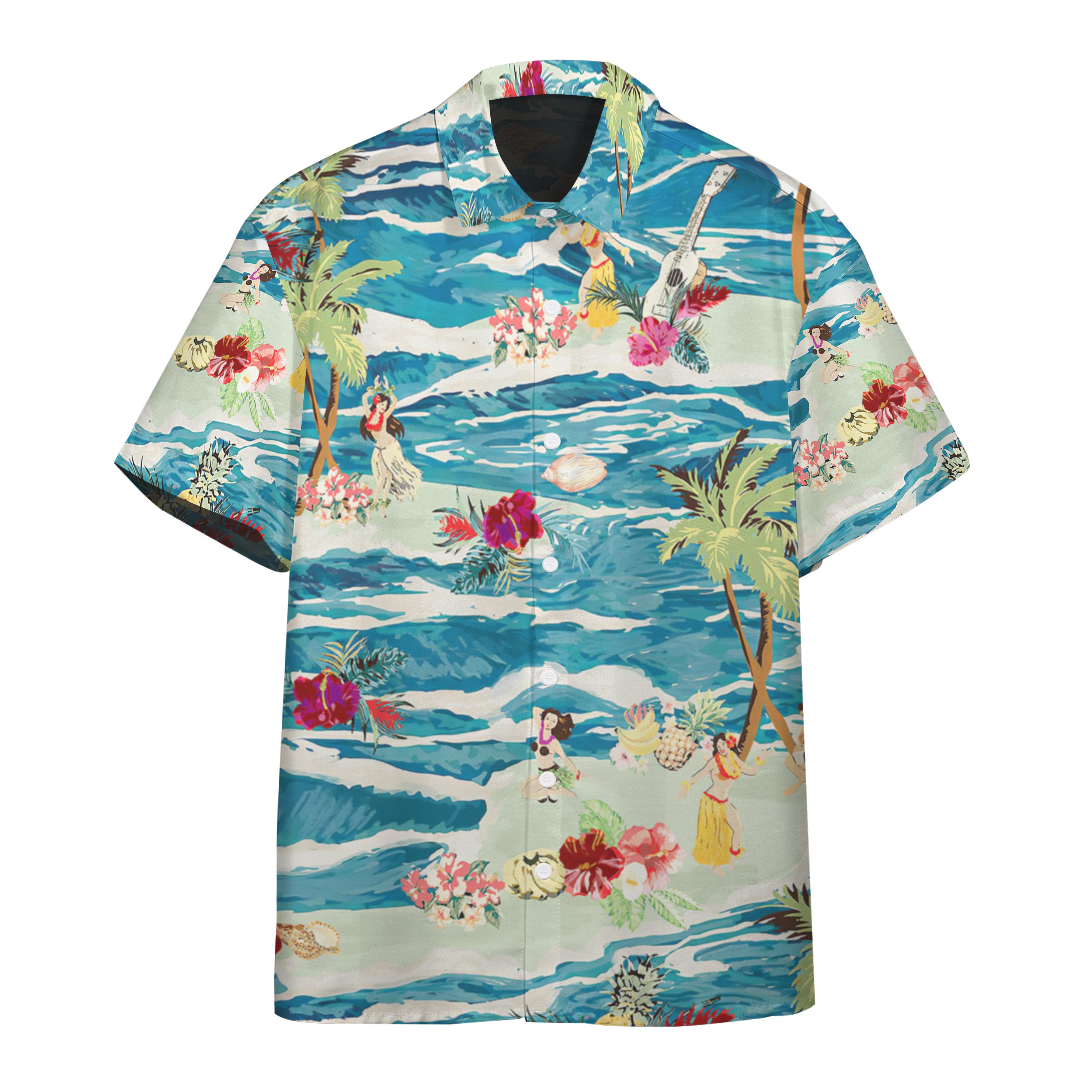 Gearhumans Gearhuman Vintage Hawaiian Custom Hawaiian Shirt Ha25127