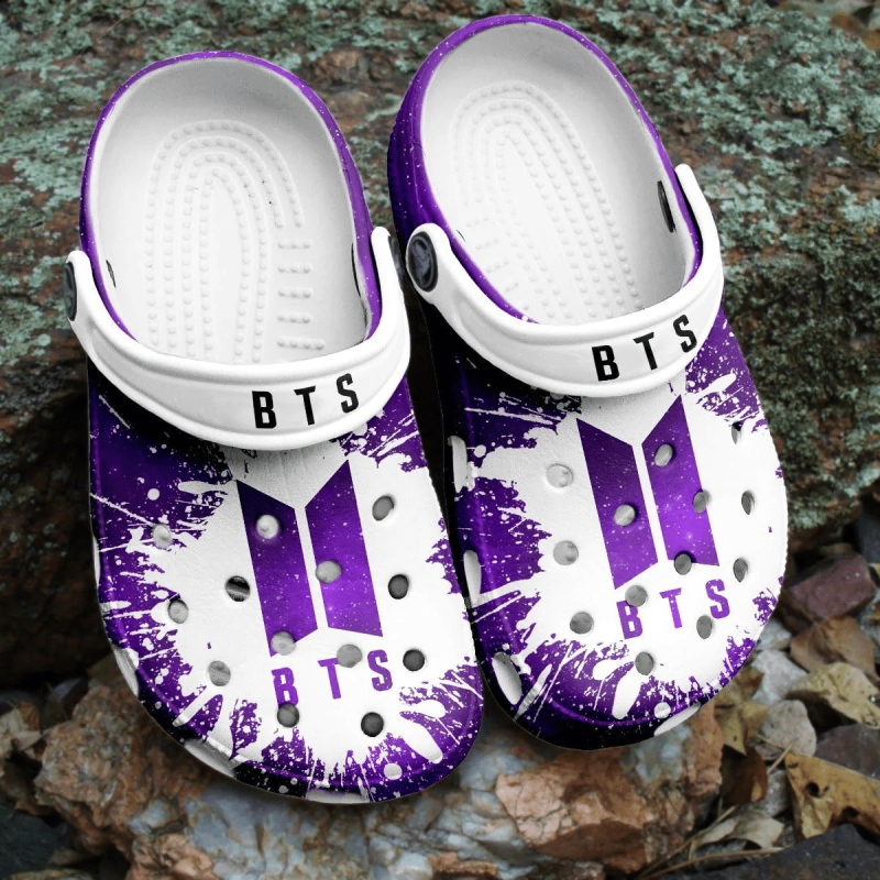 BTS Jungkook Pattern Crocband Clogs Comfortable Shoes Crocs For Men Women