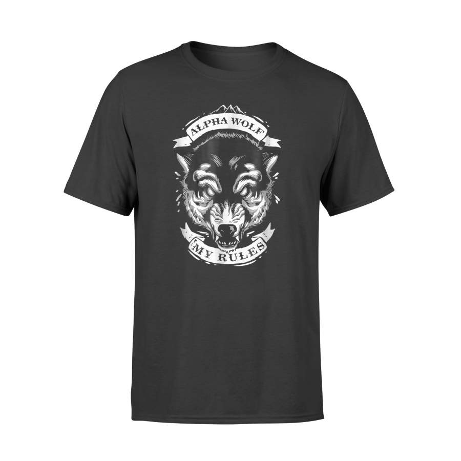 Alpha Wolf My Rules Leader Of The Pack T-Shirt