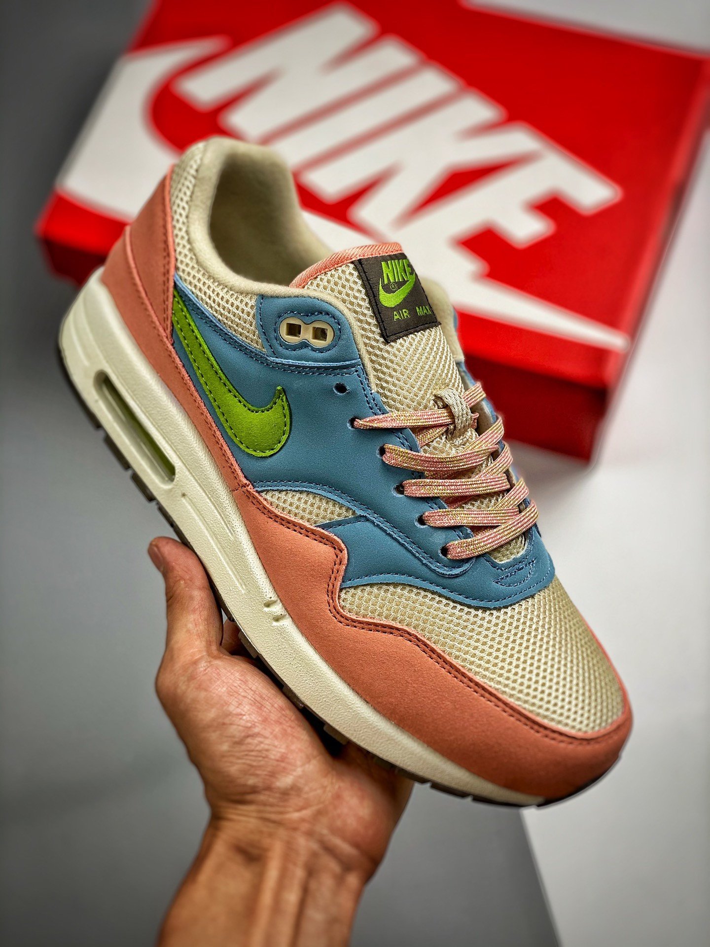 Nike Air Max 1 Light Madder RootVivid Green-Rattan DV3196-800 5339928