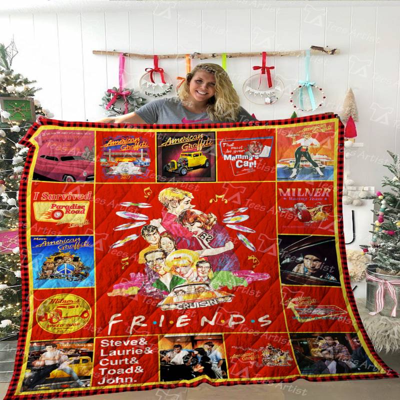 American Graffiti & Friends TV show Quilt Blanket 02242