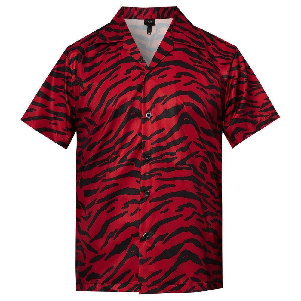 Check Out This Awesome Mens Hawaii Black Red Leopard Printing Ha35276