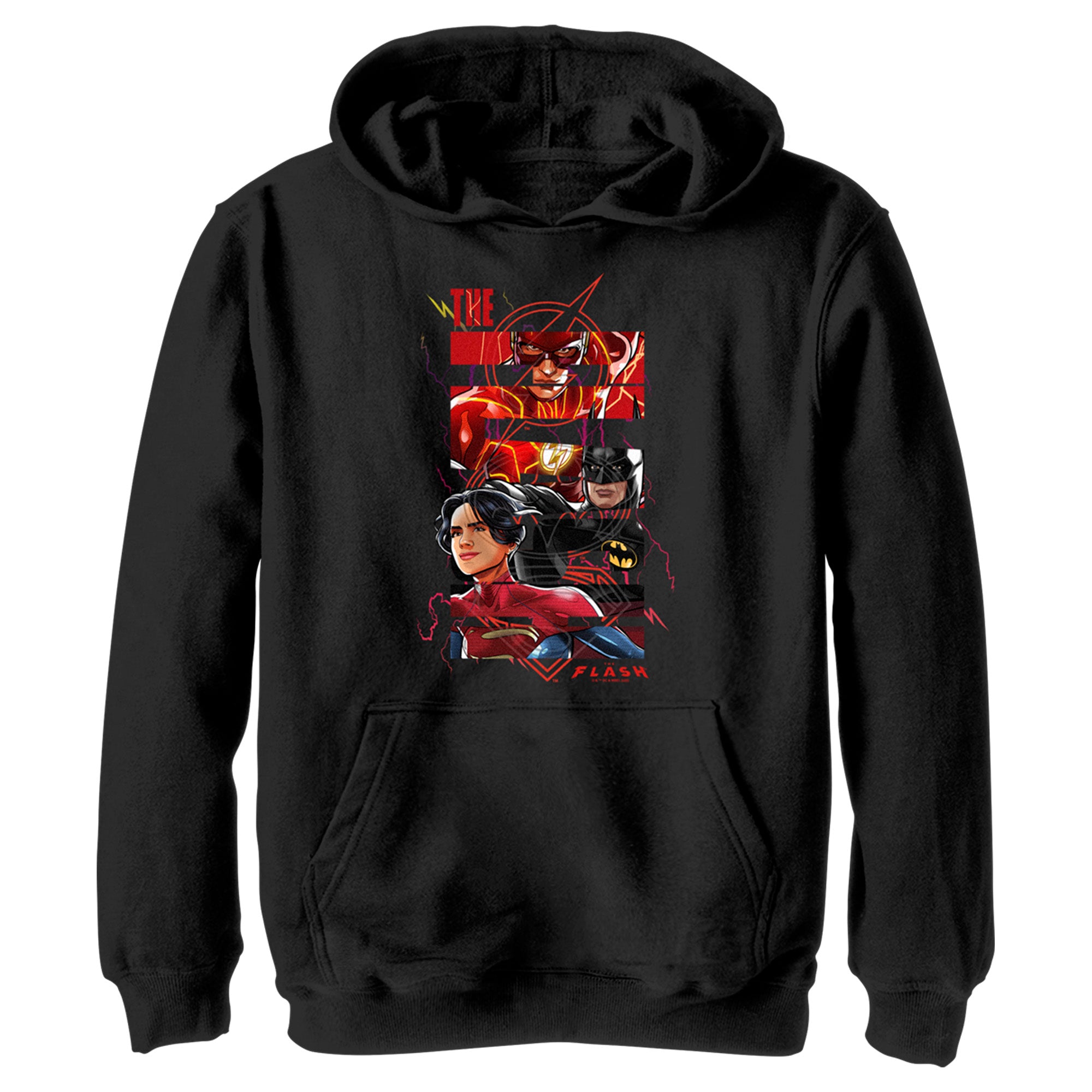 Boy’S The Flash Comics Book Superheroes Logo Pull Over Hoodie