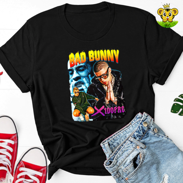 New ! Bad Bunny X-Pre Black T Shirt