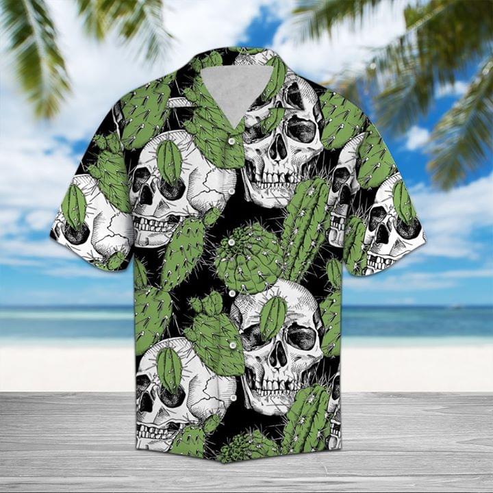 Skull Hawaiian Shirt Cactus Summer Gift Ideas Ha62329