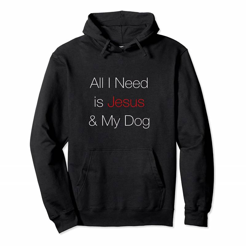 All I Need is Jesus & My Dog,Puppy,God,Red,White,Love Tshirt Pullover Hoodie, T Shirt, Sweatshirt