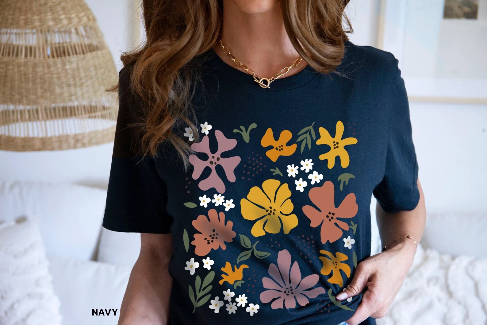 Flower Shirt, Gift For Her, Flower Shirt Aesthetic, Floral Graphic Tee, Floral Shirt, Flower T-shirt, Wild Flower Shirt, Wildflower