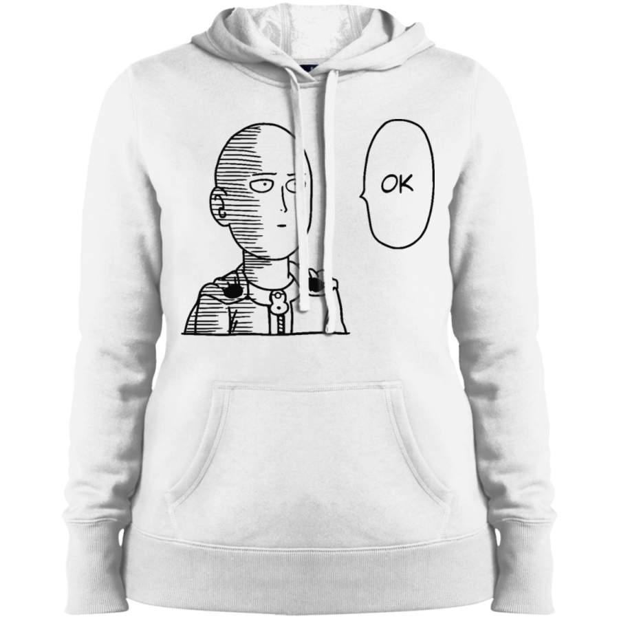 AGR One Punch Man OPM – Saitama Ok Ladies’ Pullover Hooded Sweatshirt