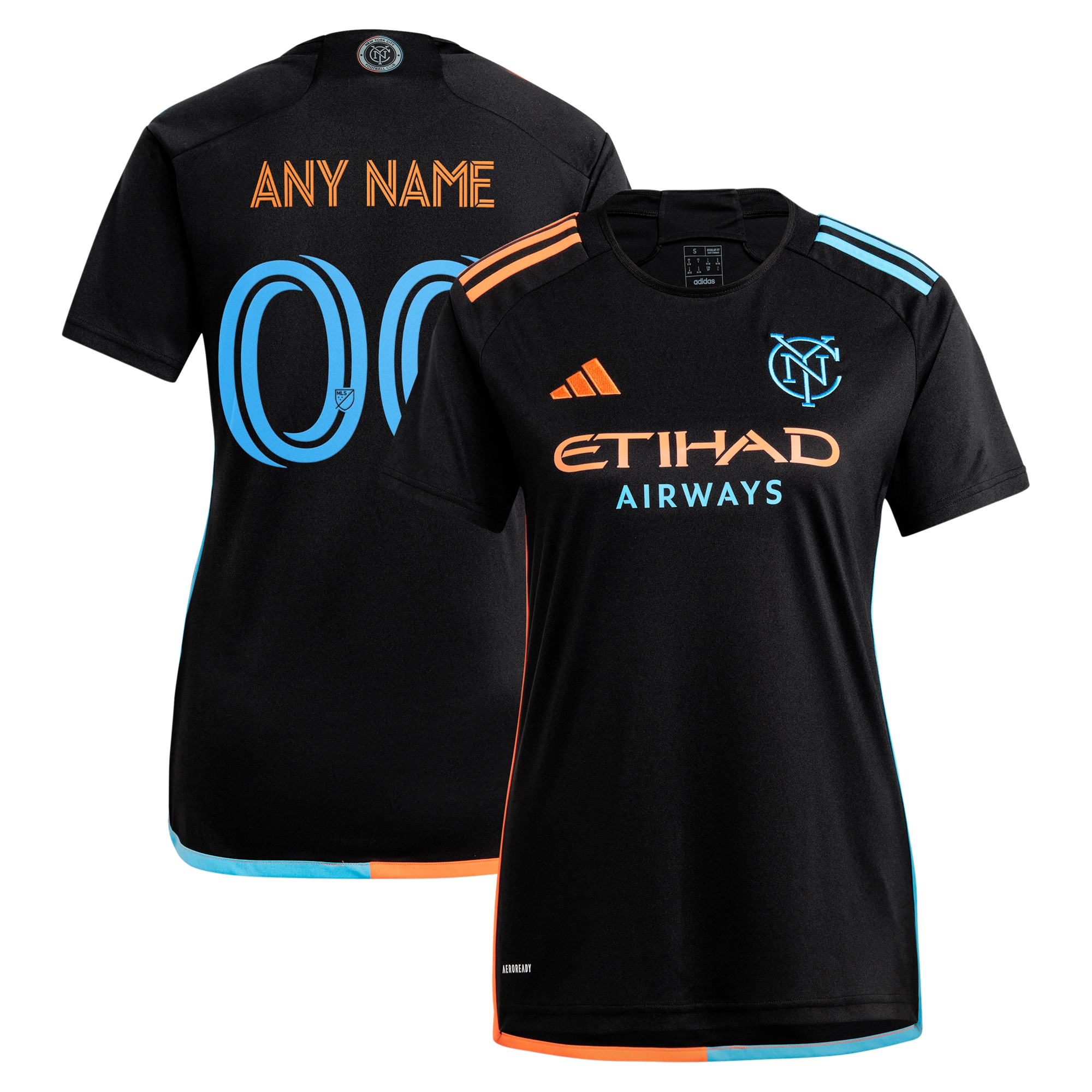 New York City FC Women's 2024 24/7 Kit Replica Custom Jersey  Black