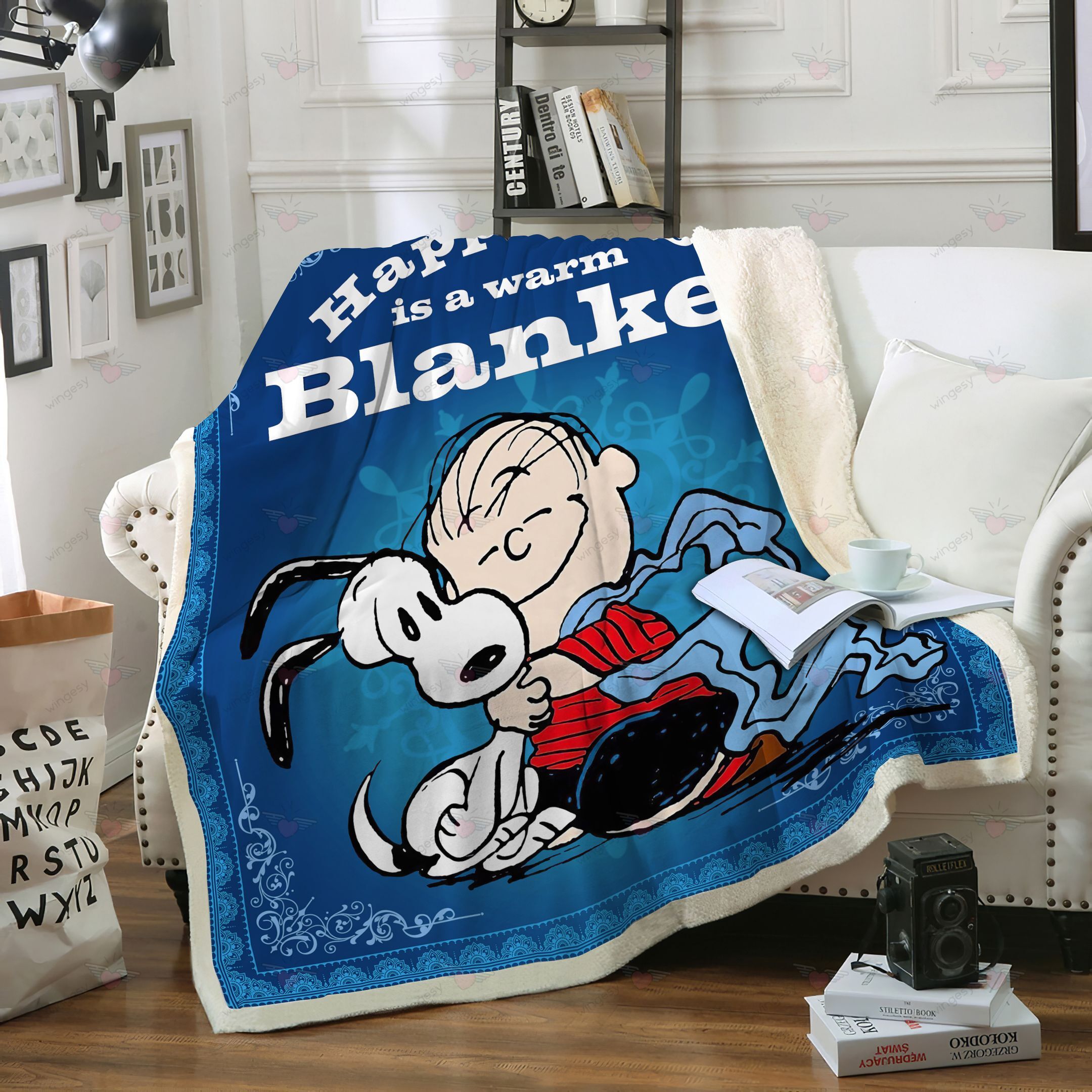 Cartoon Cartoon Snoopy Warm Blanket Quilt-QT012060Qa