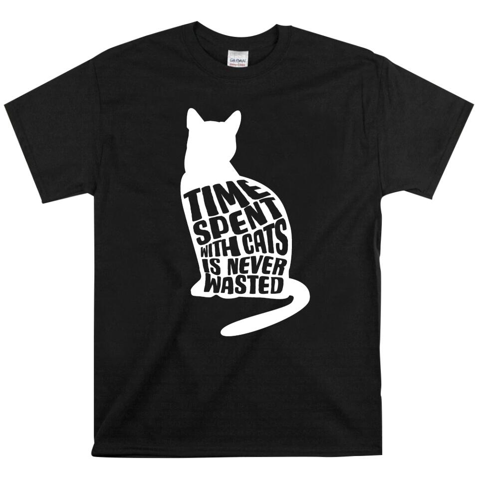 Trending Personalized – Time Spent With Cats Is Never Wasted T Shirts