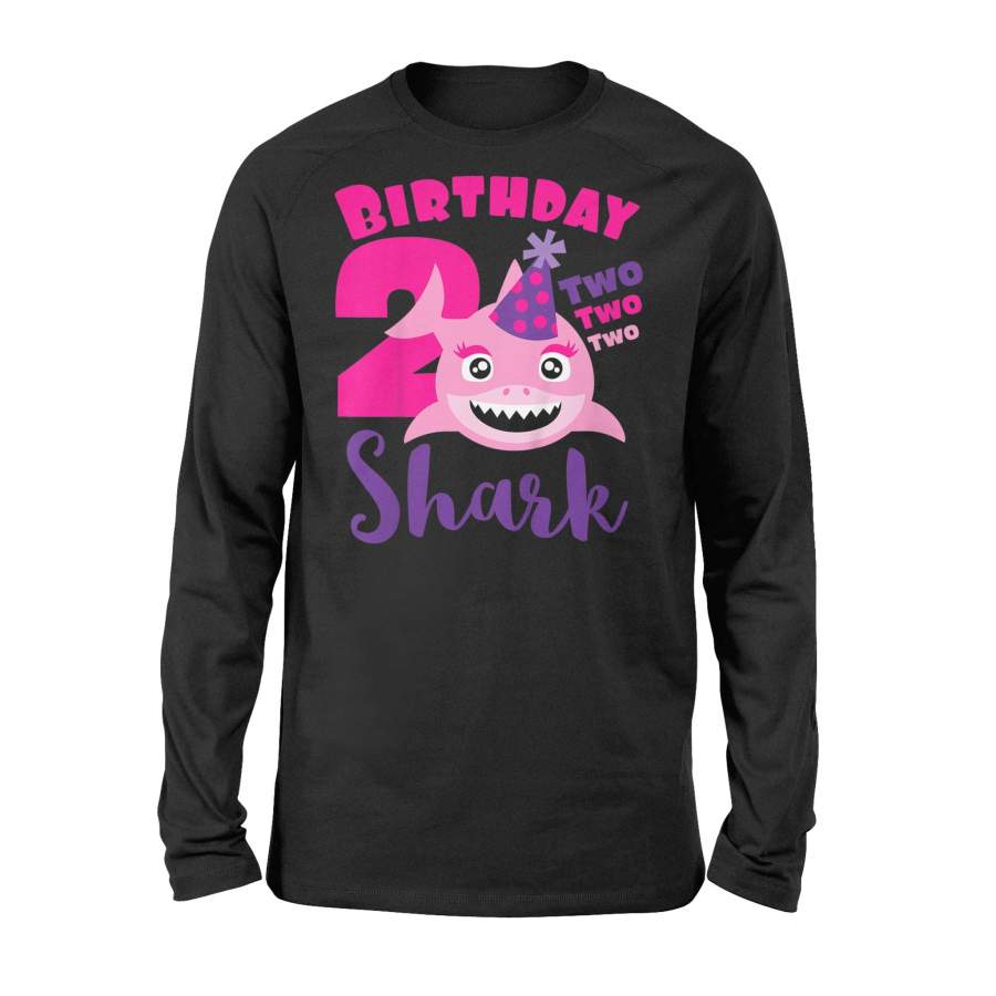 2nd Birthday Gift Idea Shark Kids Baby Shark for Girls – Doo Doo Doo – Premium Long Sleeve