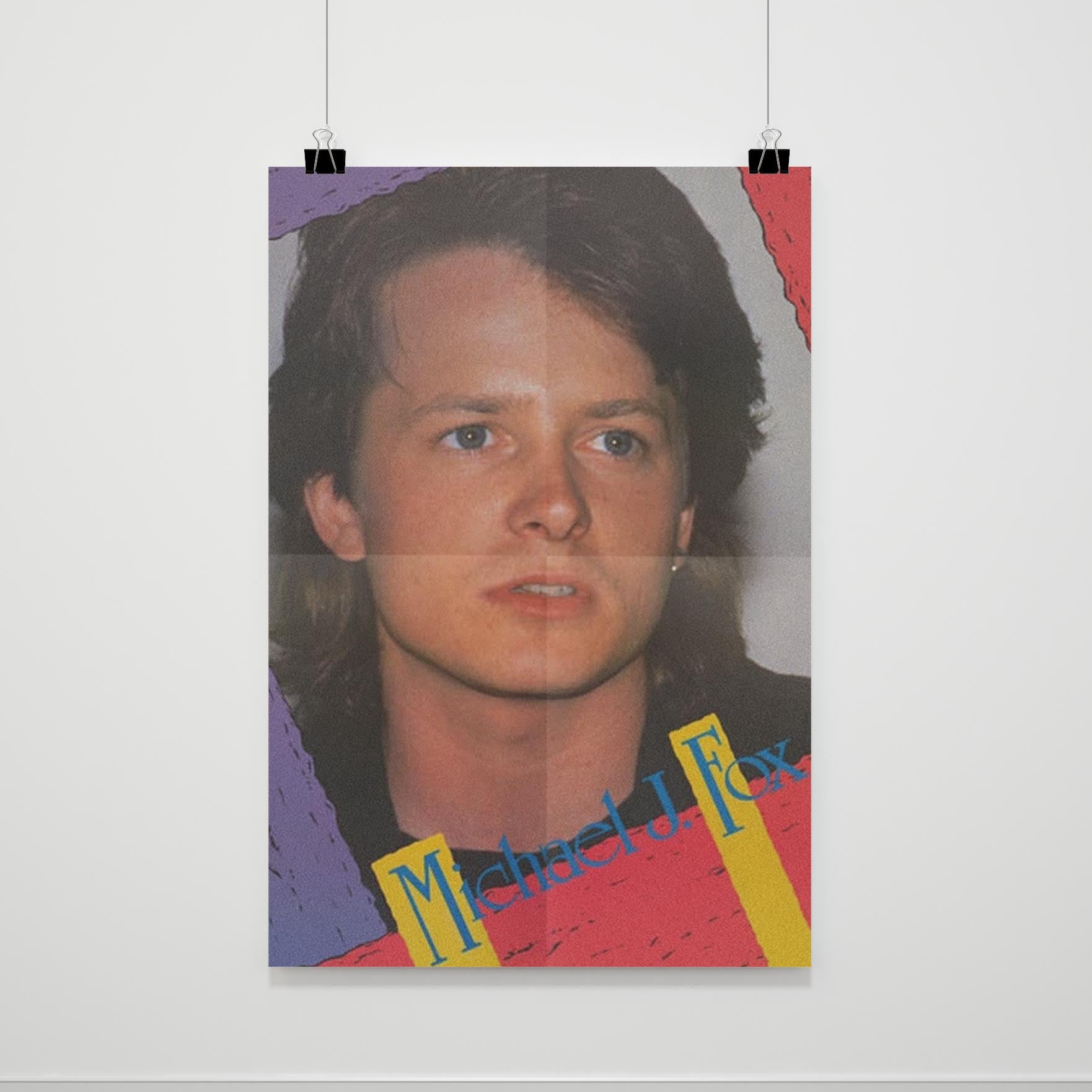 Michael J Fox Poster Poster Art Design